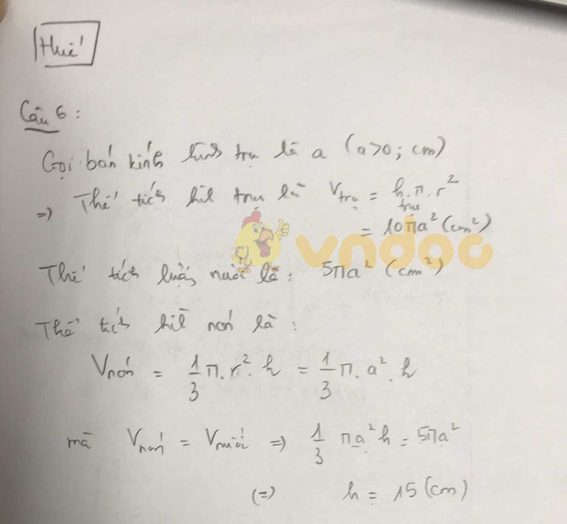 Đáp án đề thi tuyển sinh lớp 10 môn Toán tỉnh Thừa Thiên Huế năm 2020