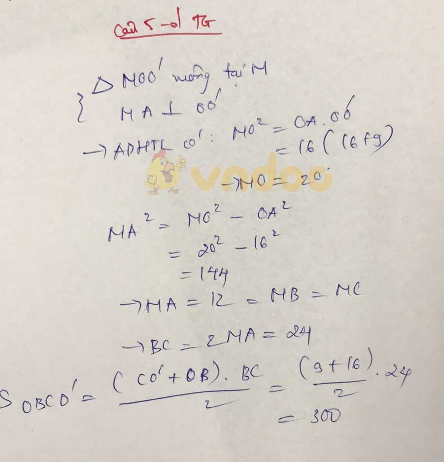 Đáp án đề thi tuyển sinh lớp 10 môn Toán tỉnh Tiền Giang năm 2020