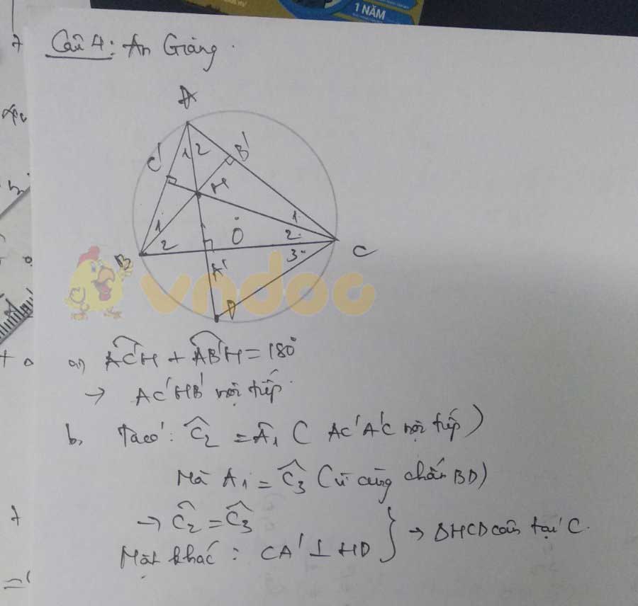 Đáp án đề thi tuyển sinh lớp 10 môn Toán tỉnh An Giang năm 2020