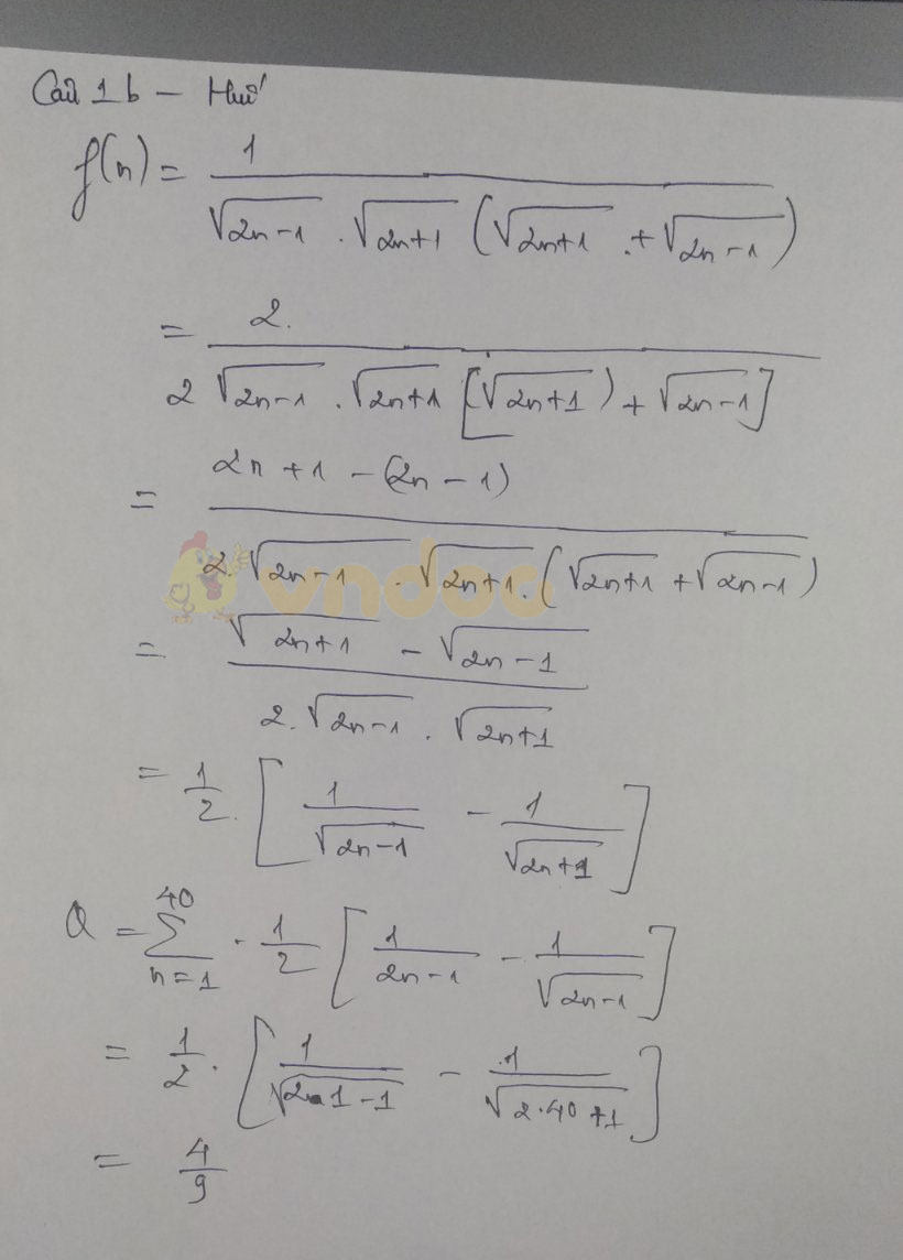 Đáp án đề thi tuyển sinh lớp 10 môn Toán chuyên năm 2020 tỉnh Thừa Thiên Huế