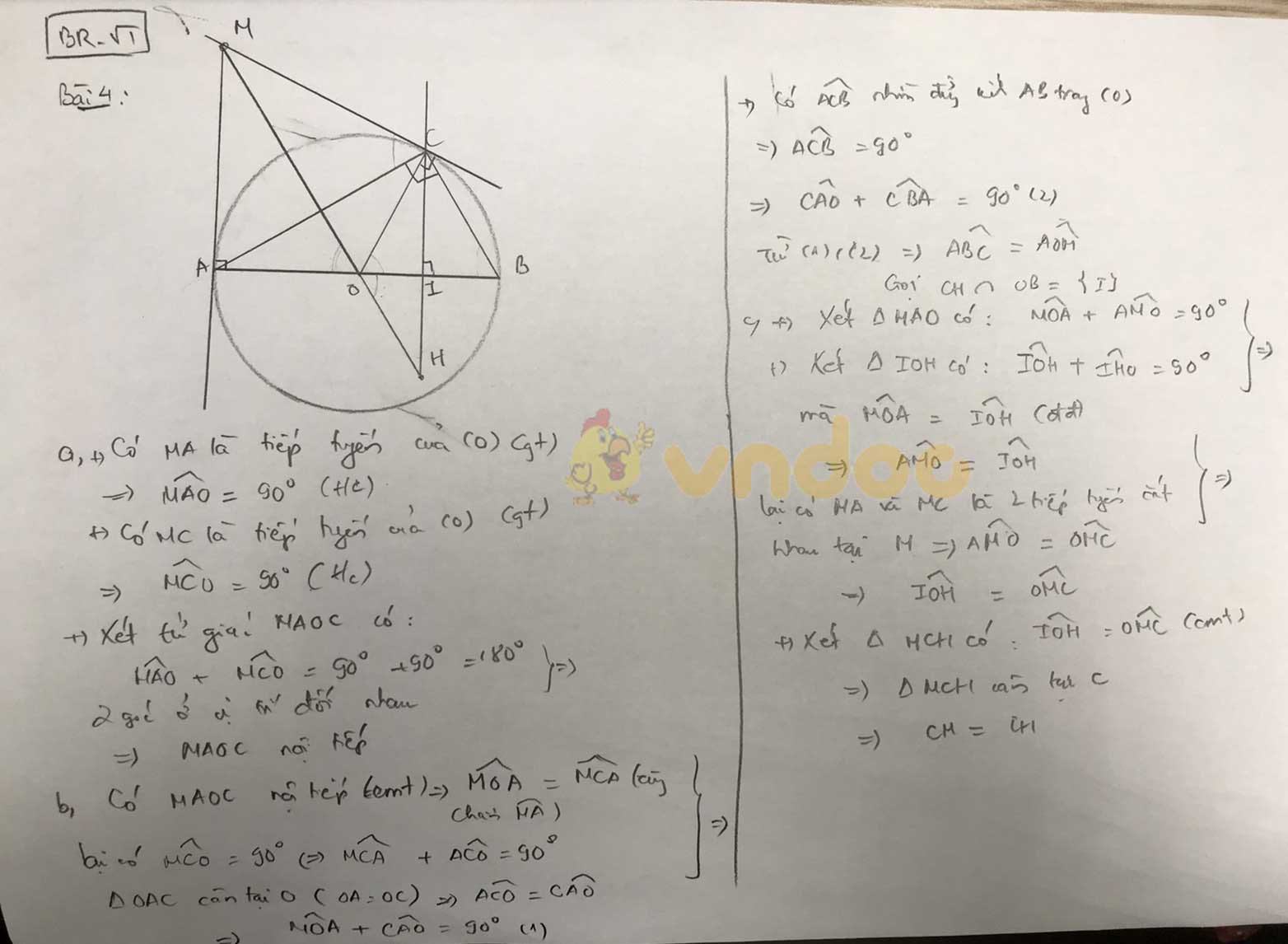 Đáp án đề thi tuyển sinh lớp 10 môn Toán tỉnh Bà Rịa - Vũng Tàu năm 2020
