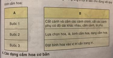 Soạn công nghệ lớp 6: Cắm hoa trang trí VNEN