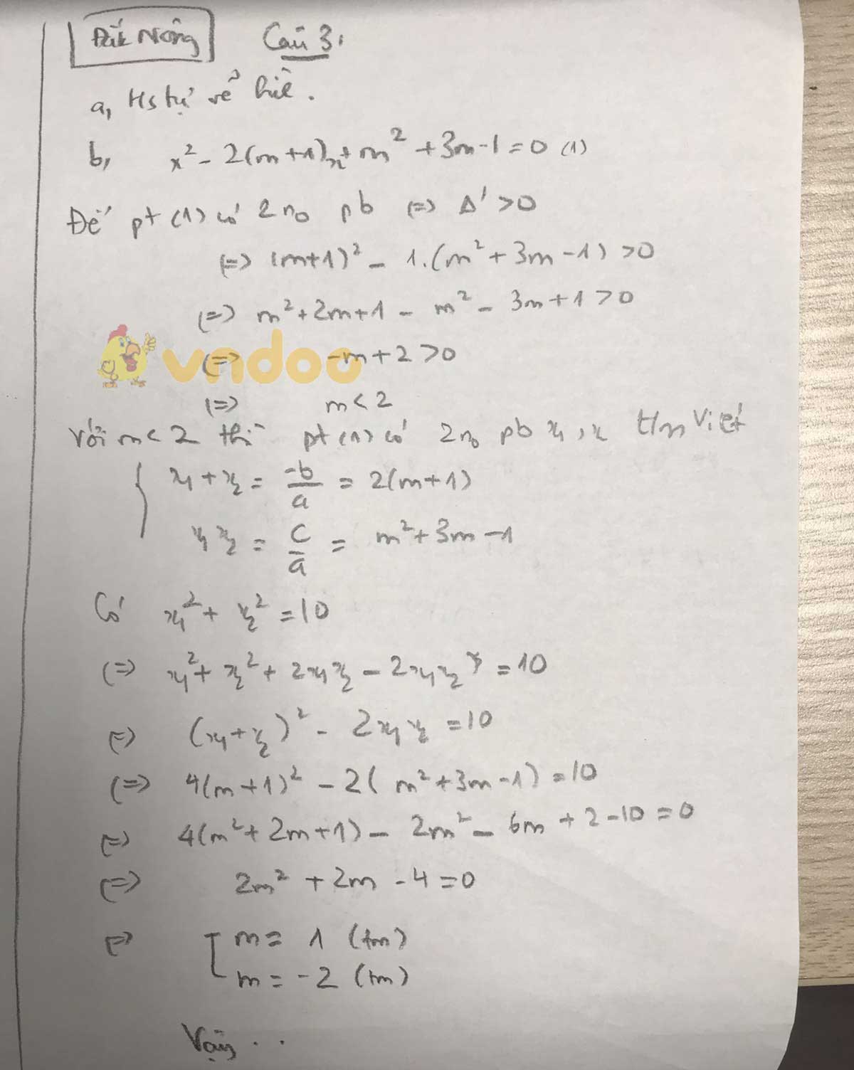 Đáp án đề thi tuyển sinh lớp 10 môn Toán tỉnh Đắk Nông năm 2020