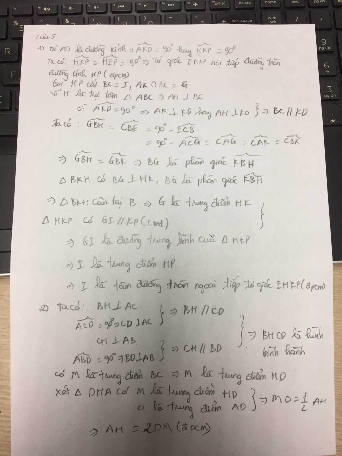 Đáp án đề thi tuyển sinh lớp 10 môn Toán tỉnh Đồng Nai năm 2020