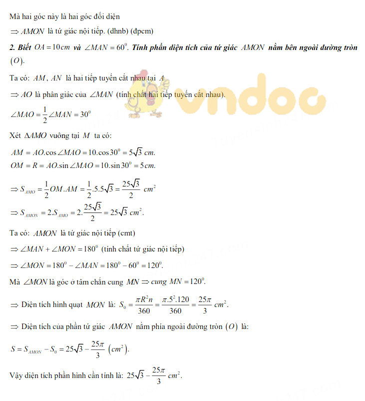 Đáp án đề thi tuyển sinh lớp 10 môn Toán tỉnh Đồng Tháp năm 2020