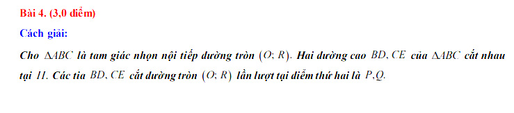 Đáp án đề thi tuyển sinh lớp 10 môn Toán tỉnh Nam Định năm 2020