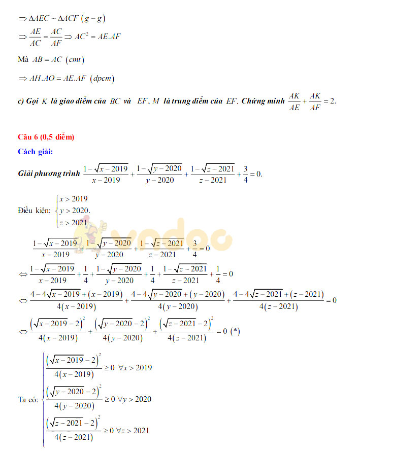 Đáp án đề thi tuyển sinh lớp 10 môn Toán tỉnh Kon Tum năm 2020