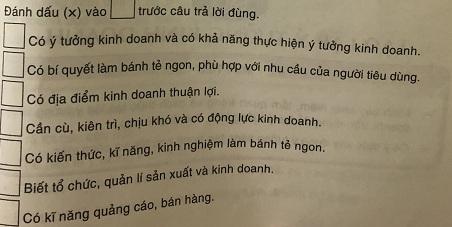 Soạn công nghệ lớp 6: Khái niệm, vai trò của kinh doanh 