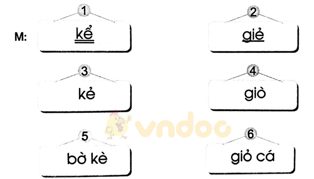 Giải vở bài tập Tiếng Việt 1 Cánh Diều Bài 17: gi, k