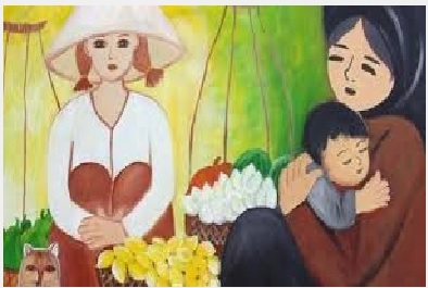 Mở bài Trong lòng mẹ