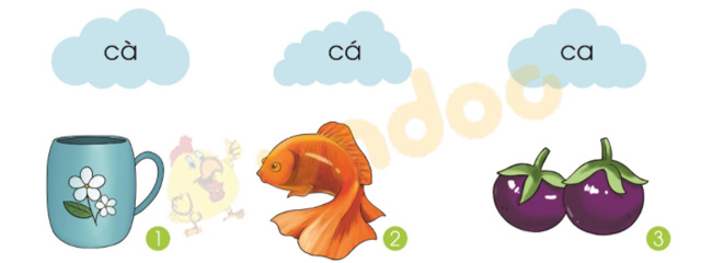 Bài 2: cà, cá