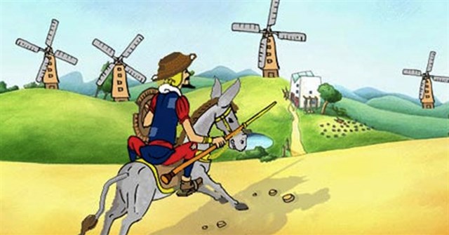 Kết bài văn bản Đánh nhau với cối xay gió