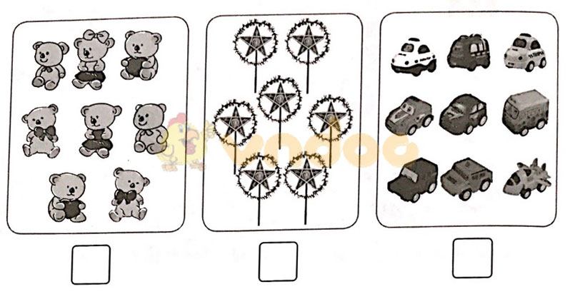 Giải vở bài tập Toán lớp 1 trang 12, 13