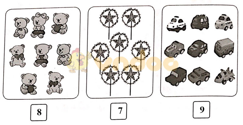 Giải vở bài tập Toán lớp 1 trang 12, 13