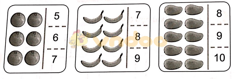 Giải vở bài tập Toán lớp 1 sách Cánh Diều bài 7