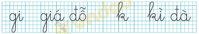 Bài 17: gi, k