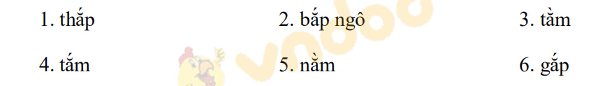 Giải Vở bài tập Tiếng Việt lớp 1 trang 27 Bài 37: ăm, ăp