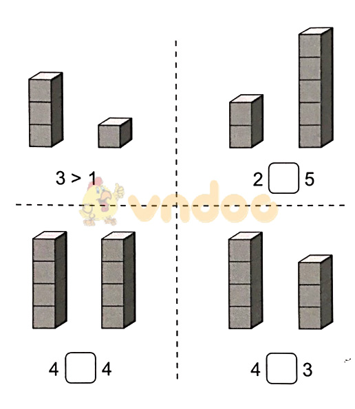 Giải vở bài tập Toán lớp 1 trang 21, 22