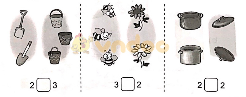 Giải vở bài tập Toán lớp 1 trang 21, 22