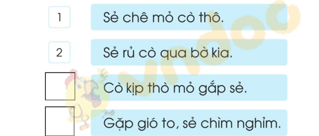 Giải bài tập Tiếng Việt lớp 1 trang 78 Bài 43: im, ip