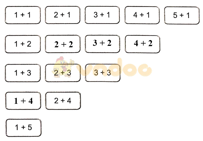 Giải vở bài tập Toán lớp 1 trang 32, 33