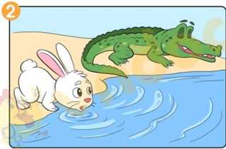 Giải bài tập Tiếng Việt lớp 1 trang 70 Bài 38: Kể chuyện Chú thỏ thông minh 