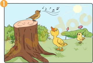 Giải bài tập Tiếng Việt lớp 1 trang 90 Bài 50: Kể chuyện Vịt và sơn ca