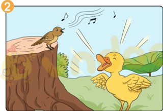 Giải bài tập Tiếng Việt lớp 1 trang 90 Bài 50: Kể chuyện Vịt và sơn ca