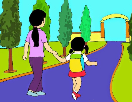 Cổng trường mở ra