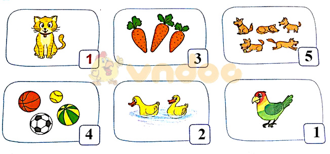 Giải Toán lớp 1 trang 9 sách Kết nối tri thức với cuộc sống