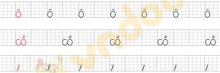 Giải Bài tập Tiếng Việt lớp 1 trang 22 Bài 2: Ô, ô