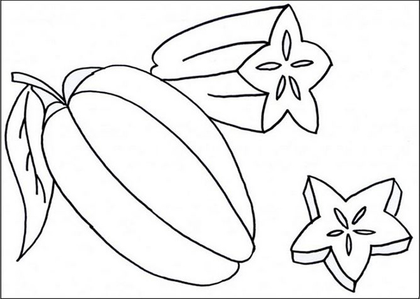 Tranh tô màu hoa quả