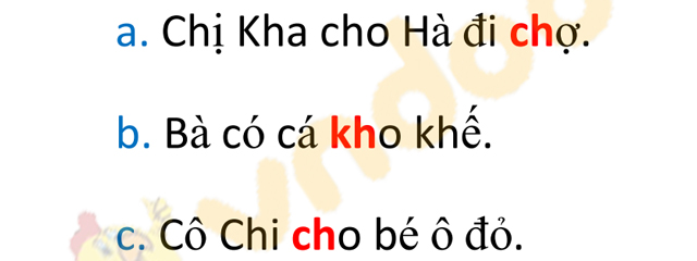 Giải Vở bài tập Tiếng Việt lớp 1 trang 16 Bài 14: Ch ch Kh kh