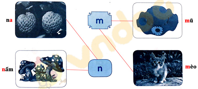 Giải Vở bài tập Tiếng Việt lớp 1 trang 17 Bài 16: M m N n