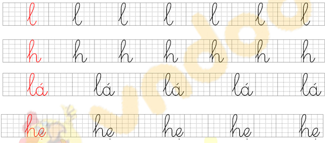 Giải Bài tập Tiếng Việt lớp 1 trang 34 Bài 3: L l H h