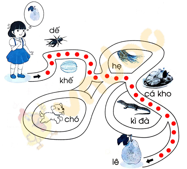 Giải Vở bài tập Tiếng Việt lớp 1 trang 10, 11, 12 Chủ đề 3: Đi chợ