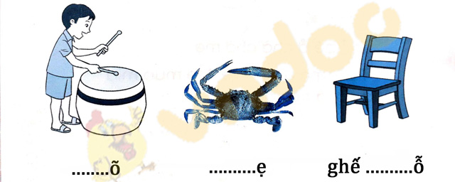 Giải Vở bài tập Tiếng Việt lớp 1 trang 13, 14, 15 Chủ đề 4: Kì nghỉ