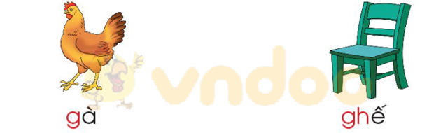 Giải Bài tập Tiếng Việt lớp 1 trang 44 Bài 3: G g gh