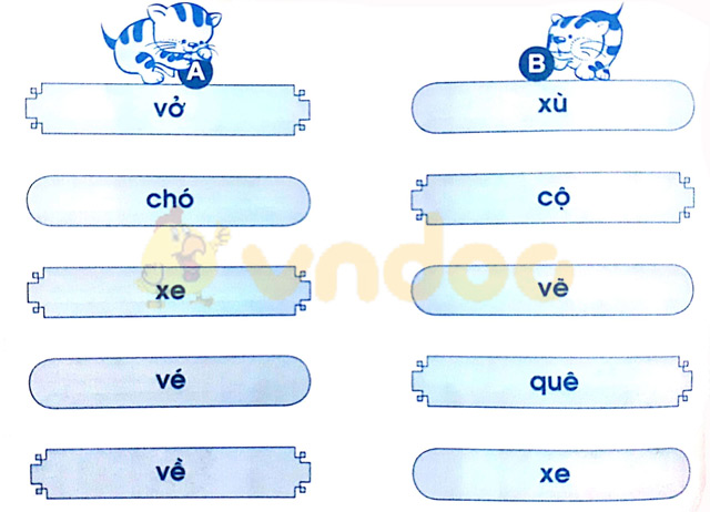 Giải Vở bài tập Tiếng Việt lớp 1 trang 26 Bài 27: V v X x