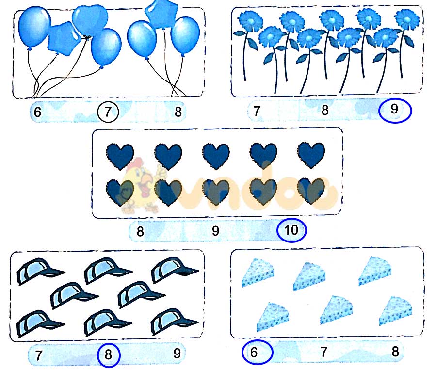 Giải vở bài tập Toán lớp 1 trang 10 sách Kết nối tri thức với cuộc sống