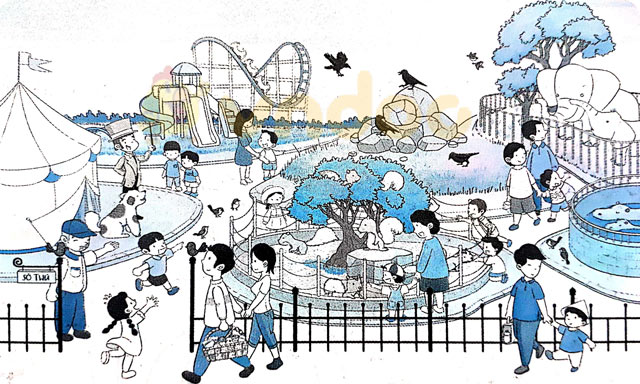 Giải Vở bài tập Tiếng Việt lớp 1 trang 19, 20, 21 Chủ đề 6: Đi sở thú