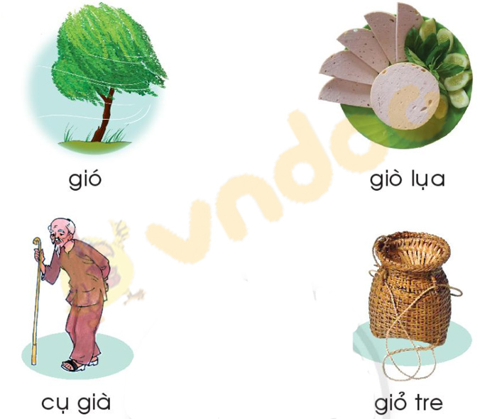 Giải bài tập Tiếng Việt 1 trang 66 Chủ đề 6 Bài 4: gi