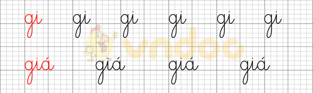 Giải bài tập Tiếng Việt 1 trang 66 Chủ đề 6 Bài 4: gi