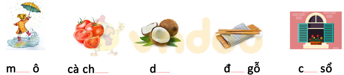 Phiếu bài tập cuối tuần Tiếng Việt 1 nâng cao - Tuần 5 - Phiếu 4