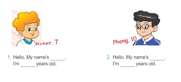 Giải bài tập SBT tiếng Anh lớp 3 Unit 4: How old are you?