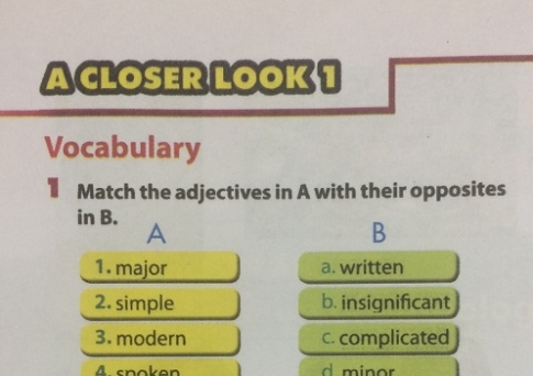 Unit 3 lớp 8 A closer look 1