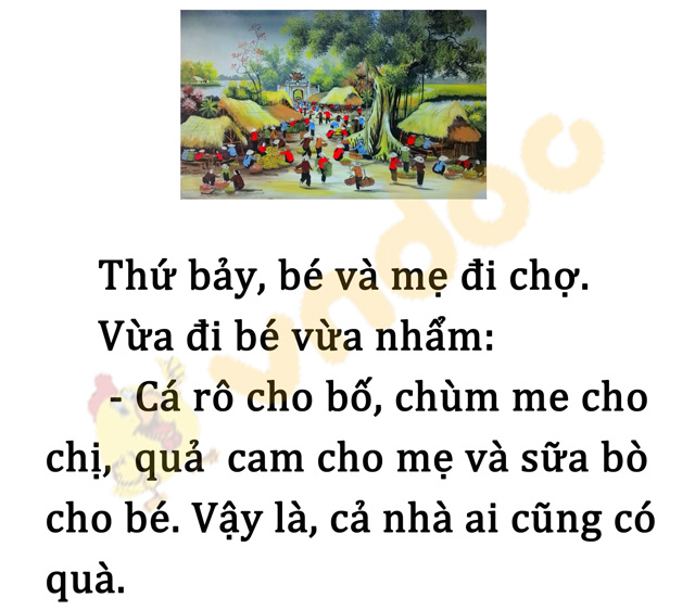 Đề thi giữa kì 1 lớp 1 môn Tiếng Việt năm 2020 sách Kết nối - Đề 2