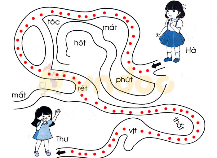 Giải Vở bài tập Tiếng Việt lớp 1 trang 34, 35, 36 Chủ đề 10: Ngày chủ nhật