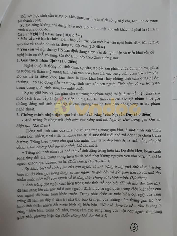 Đề thi chọn học sinh giỏi lớp 9 môn Toán Phòng GD&ĐT huyện Nga Sơn năm học 2020 - 2021