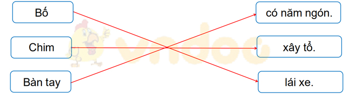 Giải Vở bài tập Tiếng Việt lớp 1 trang 36 Bài 38: ai ay ây